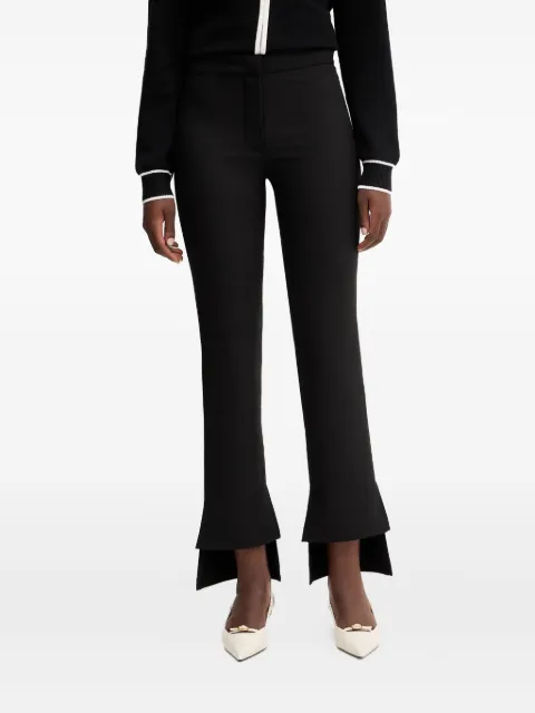 SIMONA CORSELLINI cut-out split-hem trousers Black A25CPPA00701