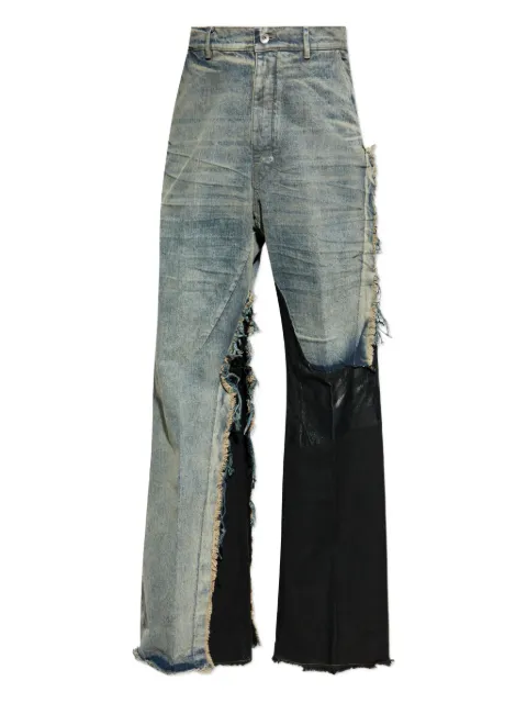 Rick Owens Joris ripped-panel jeans Blue RR02E1308DWG769