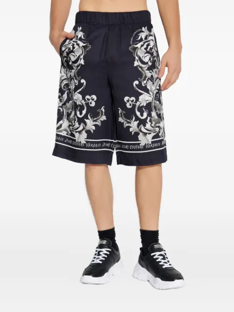 Versace Jeans Couture floral-print shorts Black 79GAD10BNS694