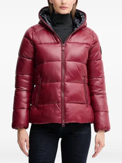Save The Duck Lois hooded padded jacket Red D38090WLOVE21