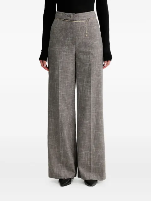 SIMONA CORSELLINI chain-detail trousers Grey A25CPPA01501