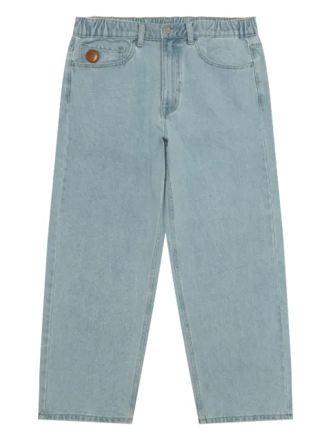 AAPE BY *A BATHING APE® Moonface-patch jeans Blue APTC632XAP