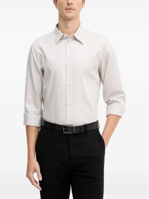 Armani Exchange button-fastening striped shirt Neutrals XM001868AF18836