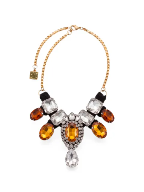 Stella Jean crystal-embellished chain-link necklace Gold J5716STESTE06