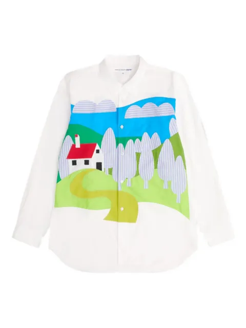 Comme Des Garçons Shirt graphic-print shirt White FPB047