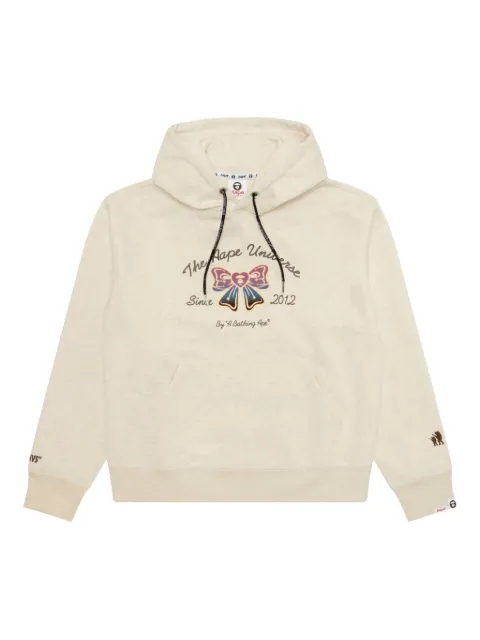 A BATHING APE® graphic-print hoodie Neutrals ASWD320XAP