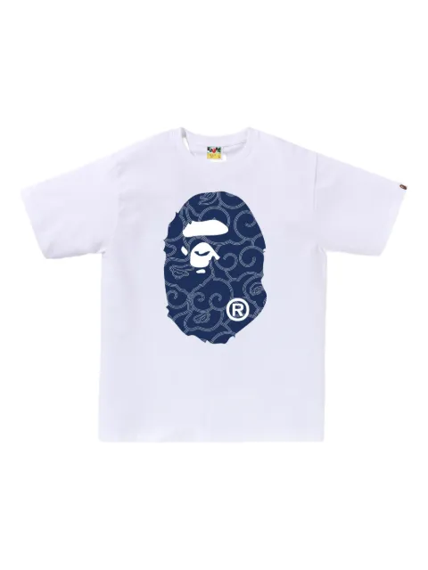 A BATHING APE® logo-print T-shirt White 001TEL801045M