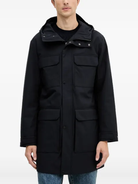 Armani Exchange hooded-pocketed coat Black XM001095AF16595