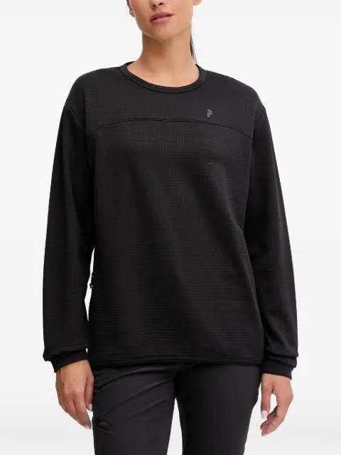 Peak Performance textured long-sleeve sweatshirt Black G79810