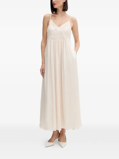 Pedro Del Hierro V-neck maxi dress Neutrals 3812198