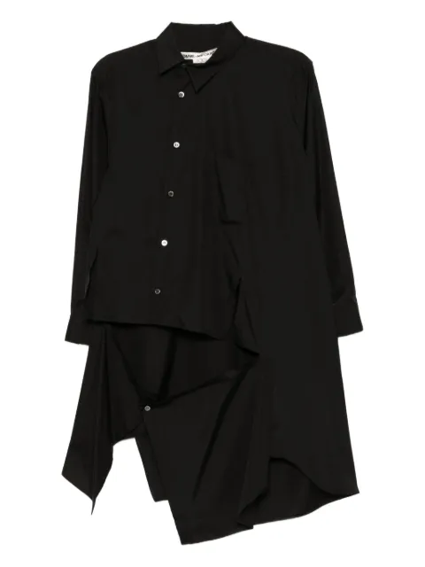 Comme Des Garçons cut-out cotton shirt Black GPB0110511