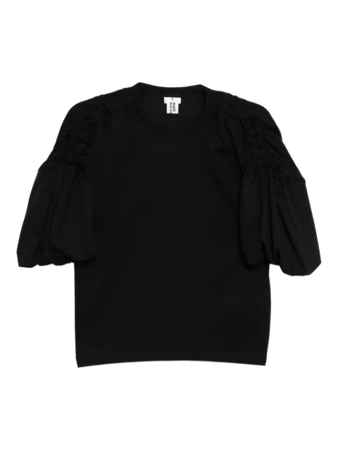 Noir Kei Ninomiya cotton T-shirt Black 3PT0100511BLK