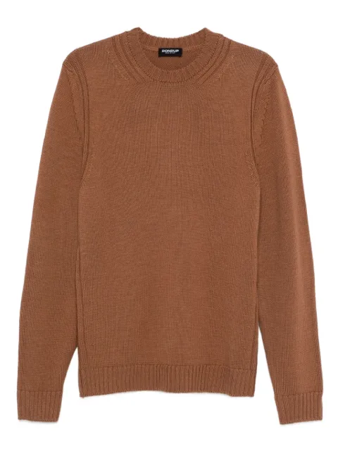 DONDUP ribbed crew-neck sweater Brown UT258M00976U002DUW25430