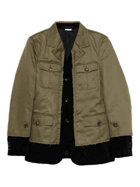 Comme des Garçons Homme Plus layered blazer Green PPJ0190511