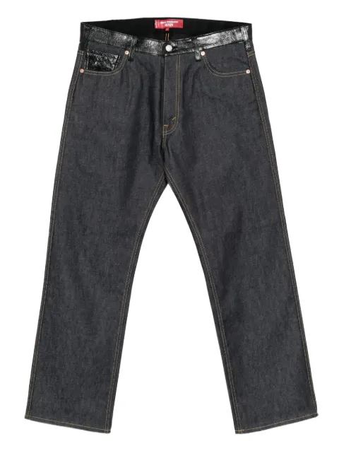 Junya Watanabe MAN leather-patch jeans Blue WPP2010511