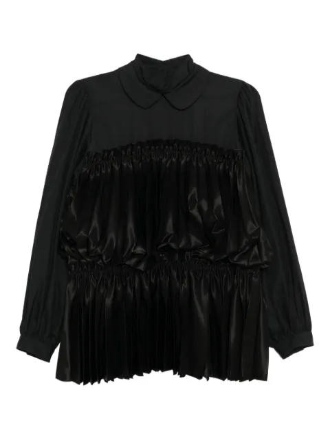 Noir Kei Ninomiya pleated blouses Black 3PB0080511