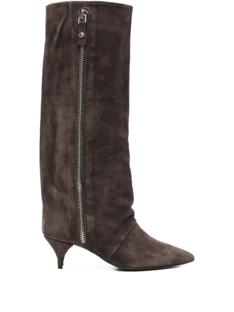 ALCHIMIA knee-high suede boots Brown TAMALIAI2571