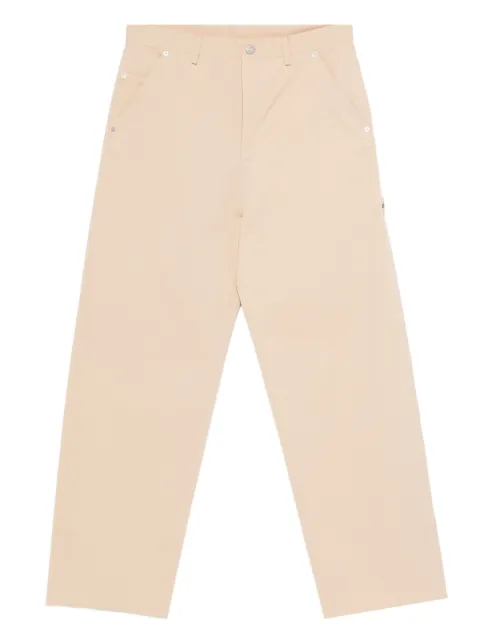 Drôle De Monsieur straight-leg trousers Neutrals IBP198CO214