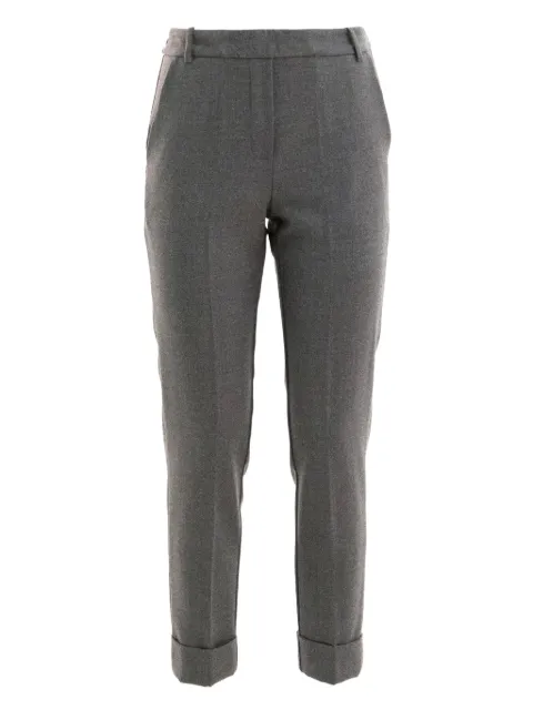 Kiltie cuffed trousers Grey KP267PT3826