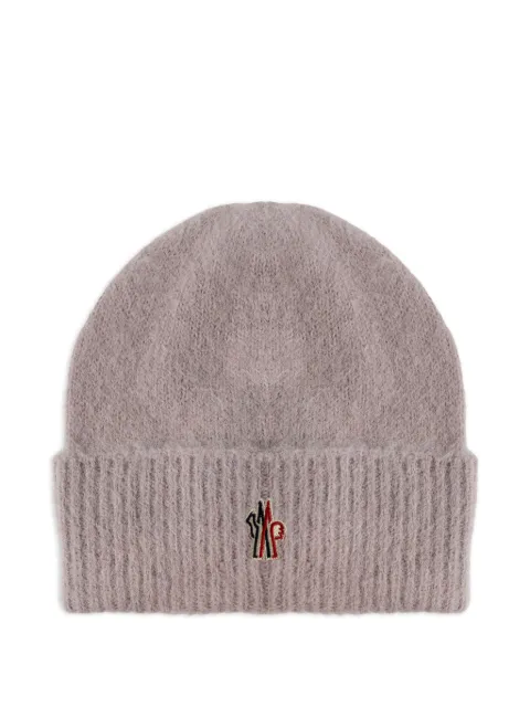 Moncler Grenoble ribbed logo beanie Purple K20983B00014M1126