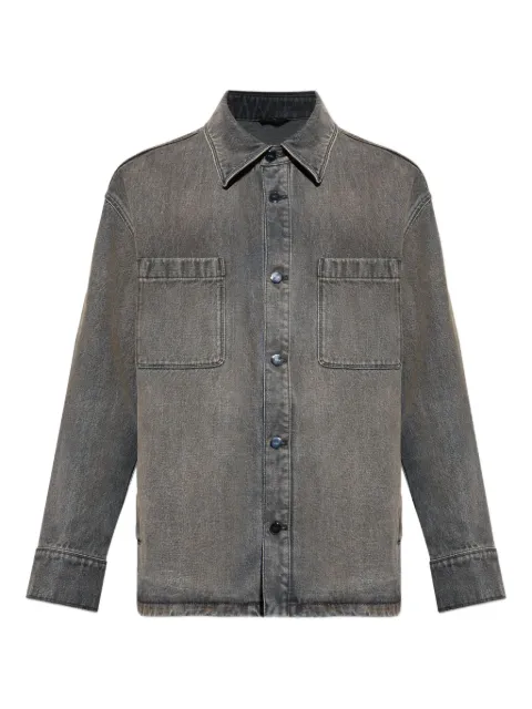 FENDI patch-pocket denim jacket Grey FW1410AT2I