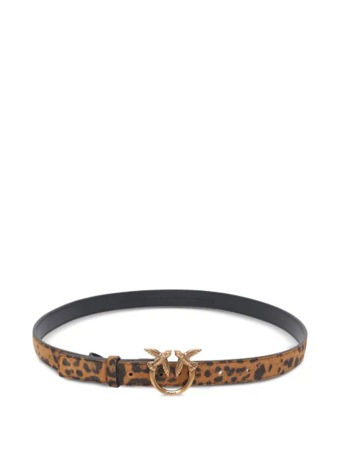 PINKO leopard-print love-birds belt Brown 100143A32AM35Q