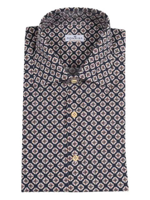 Sonrisa patterned shirt Blue B788L6069FIOR9BT
