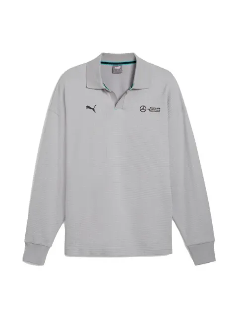 PUMA x Mercedes AMG Petronas F1 Team logo-embroidered polo shirt Grey 62733902