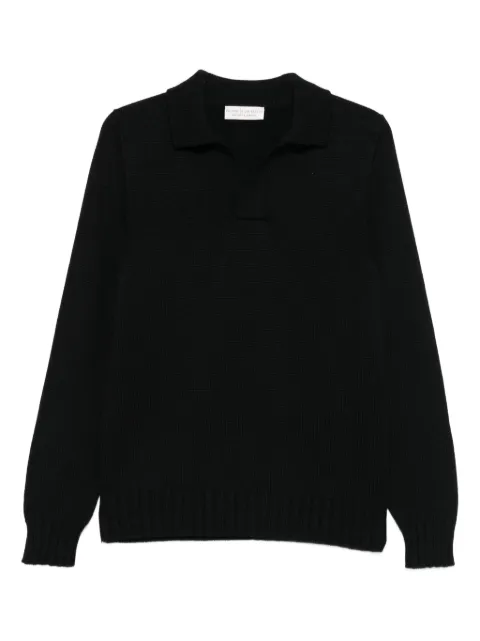 Filippo De Laurentiis polo-collar sweater Black PL3MLSKWM5R