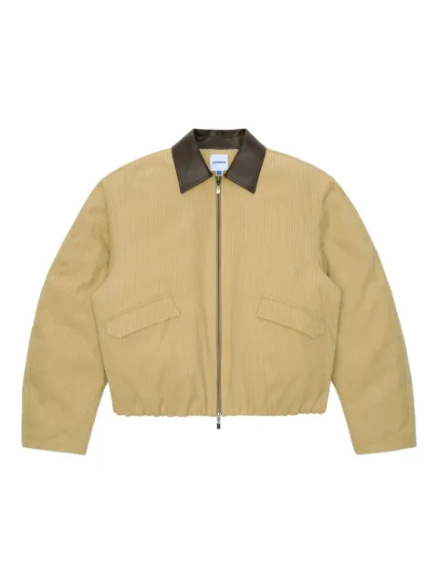 Ader Error contrast-collar long-sleeve jacket Neutrals BO01FWJK0113BG