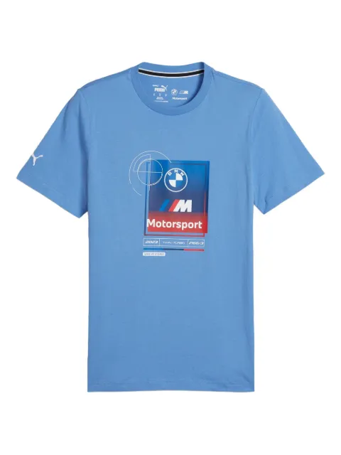 PUMA x BMW M Motorsports logo-print T-shirt Blue 62518905