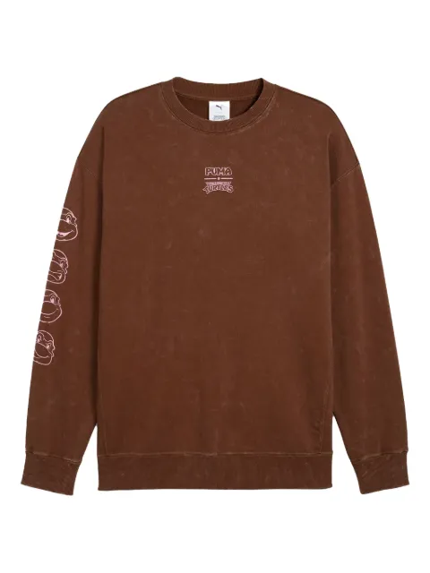 PUMA x TMNT graphic crew-neck sweatshirt Brown 63010065