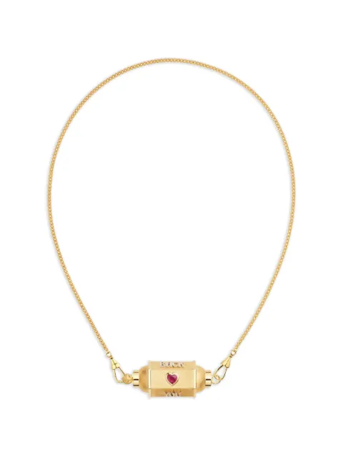 Marie Lichtenberg Love You Locket ruby and diamond necklace Gold ML01224