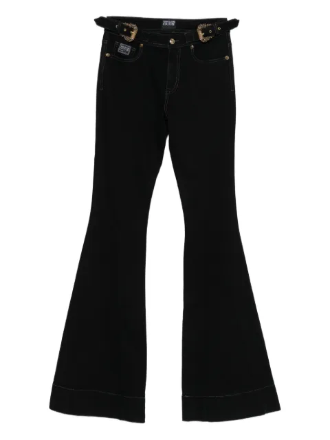 Versace Jeans Couture buckle flared trousers Black 79HAB503DW040L54