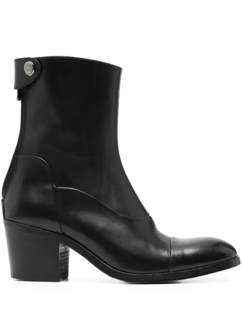 Alberto Fasciani 55mm block-heel leather boots Black ISABEL14004