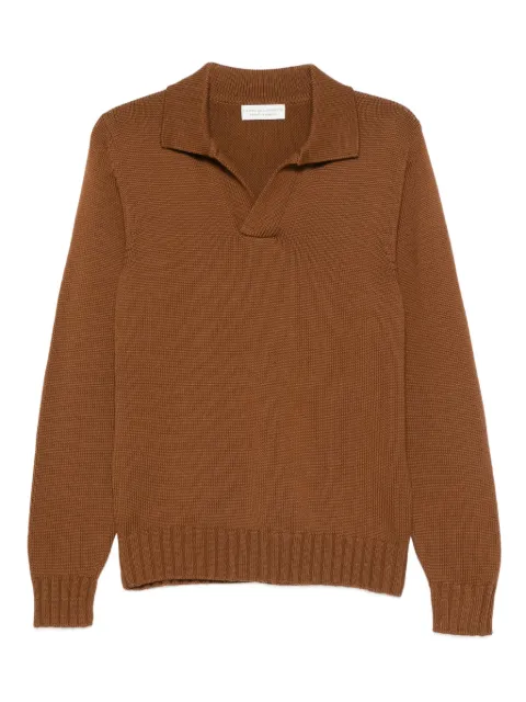 Filippo De Laurentiis polo-collar wool sweater Brown PL3MLSKWM5R