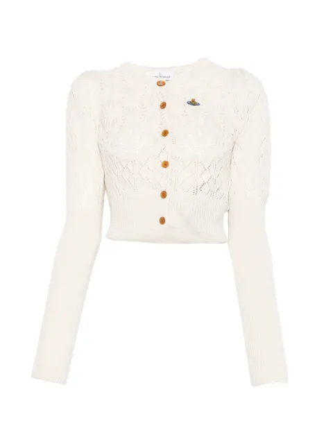 Vivienne Westwood Ella knitted cardigan Neutrals 1803007QY004S