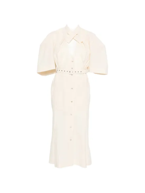 Vivienne Westwood belted loop midi dress Neutrals 110103BHW01EF