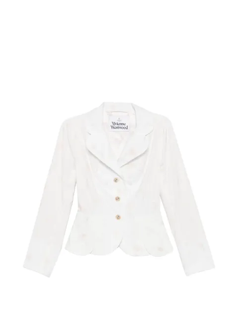 Vivienne Westwood embroidered-flower button jacket White 14010088W01EN