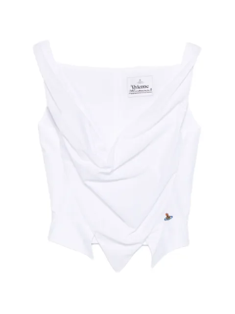 Vivienne Westwood Sunday cowl sleeveless top White 1505000MW009Q
