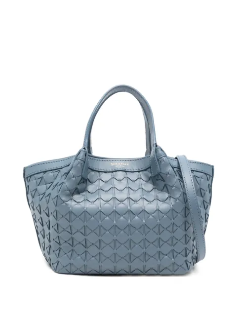 Serapian mini Secret leather tote bag Blue SRMOSWLL684519A154