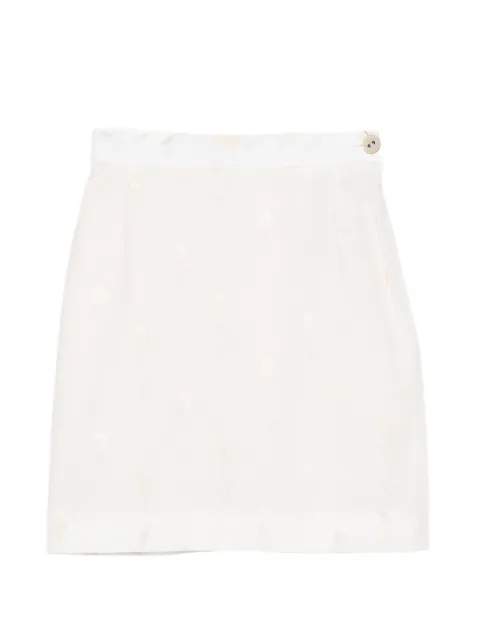 Vivienne Westwood floral mini skirt White 1K010030W01EN