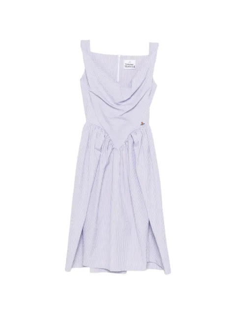 Vivienne Westwood Sunday striped-pattern mini dress White 1101032ZW01E8