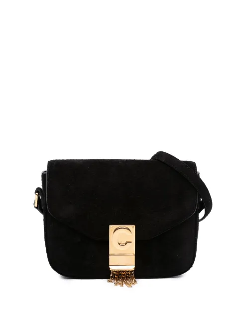 Celine Pre-Owned 2019 Small Suede Pampille C Bag crossbody bag Black XZ1XSXVLQ8D7IMCJ