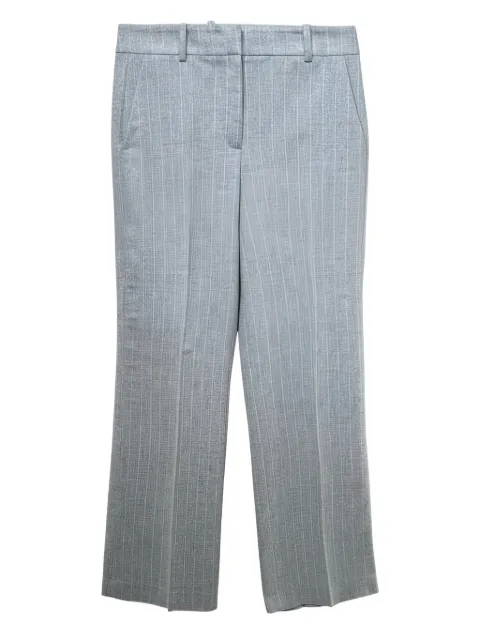 Peserico striped-pattern trousers Grey M04771Z01937971