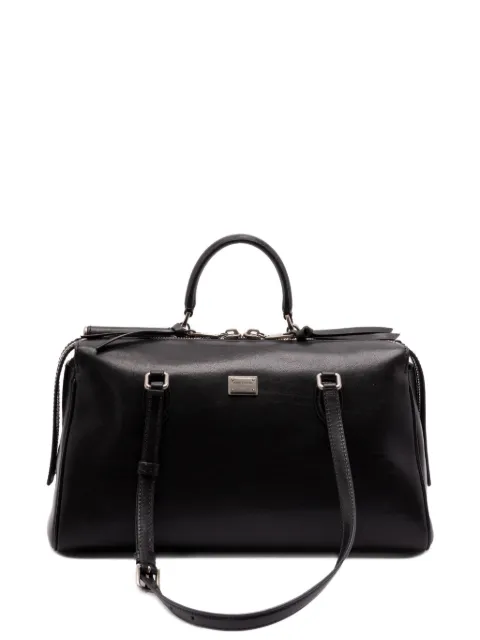 Dolce & Gabbana leather travel bag Black BB7844AW118