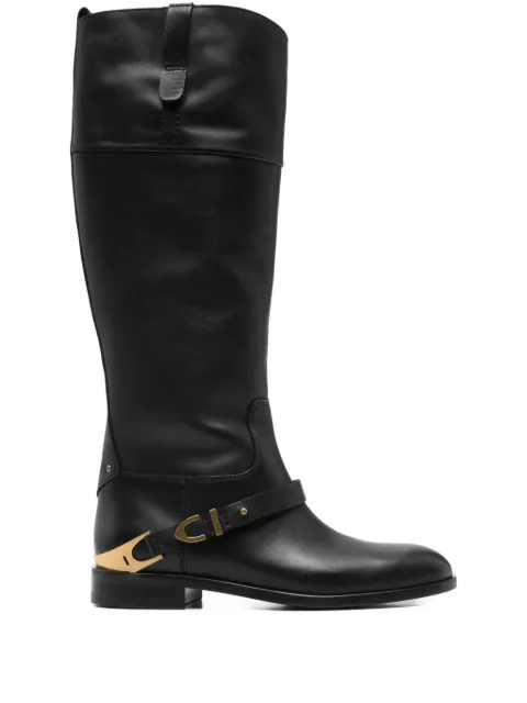 Golden Goose Charlie buckled knee-high boots Black GWF00897F007616