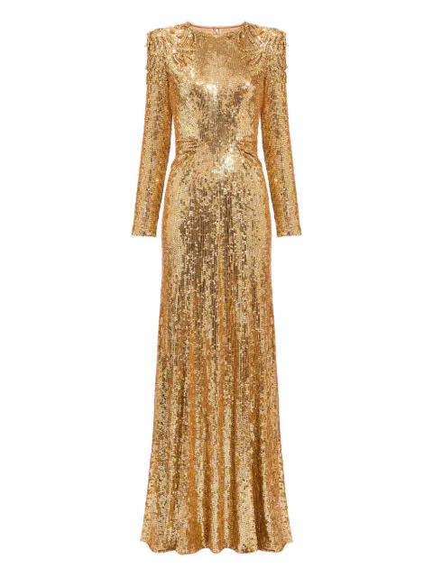 Jenny Packham sequin embellished dulcet dress Gold ZDD104L