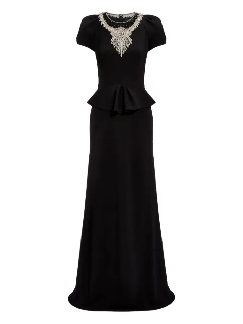 Jenny Packham Nocturne maxi dress Black ZDD118L