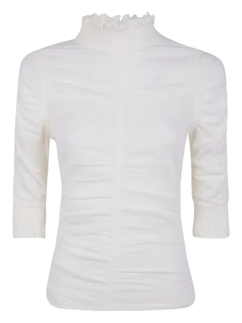 TWINSET ruffled top White 252TT3151